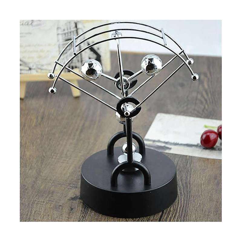 Gemstone-shaped Wrought Iron Office Ornaments Rotating Dolphin Perpetual Motion Instrument Crafts