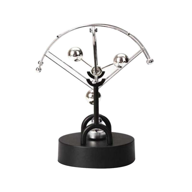Gemstone-shaped Wrought Iron Office Ornaments Rotating Dolphin Perpetual Motion Instrument Crafts