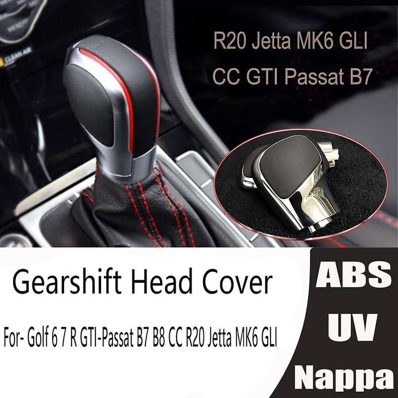 Gearshift Head Cover Kit Shift Knob Gear Side Cover for Golf 6 7 R - B7 B8 CC R20 MK6 GLI