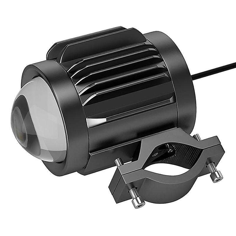 General- Car LED Headlights, External Three-Color Flashing Lights, Convex Lens Motorcycle Spotlights