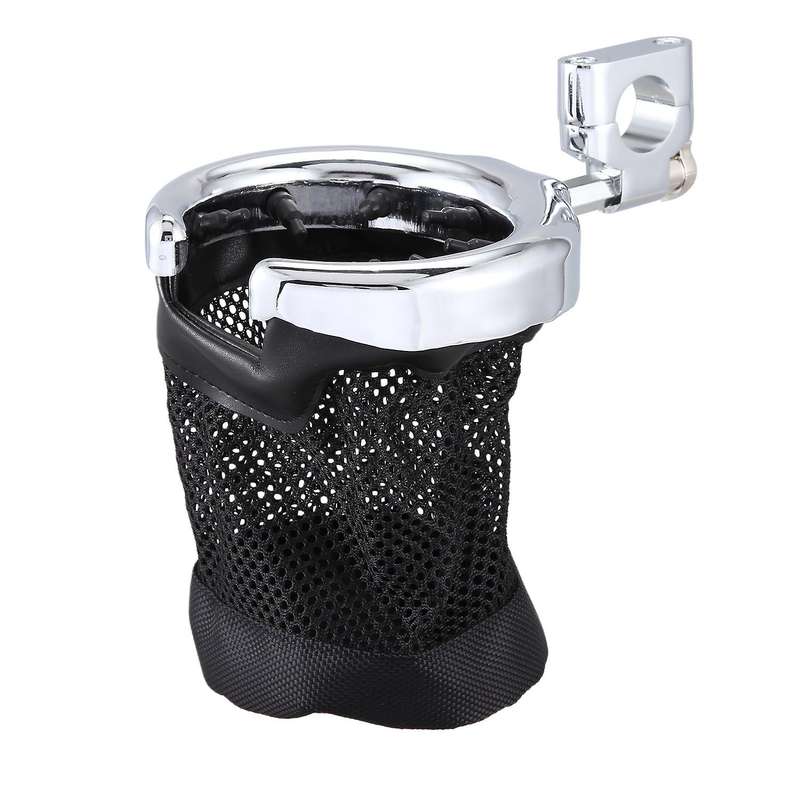 General Motorcycle Handlebar Cup Holder Drink Basket Fits for