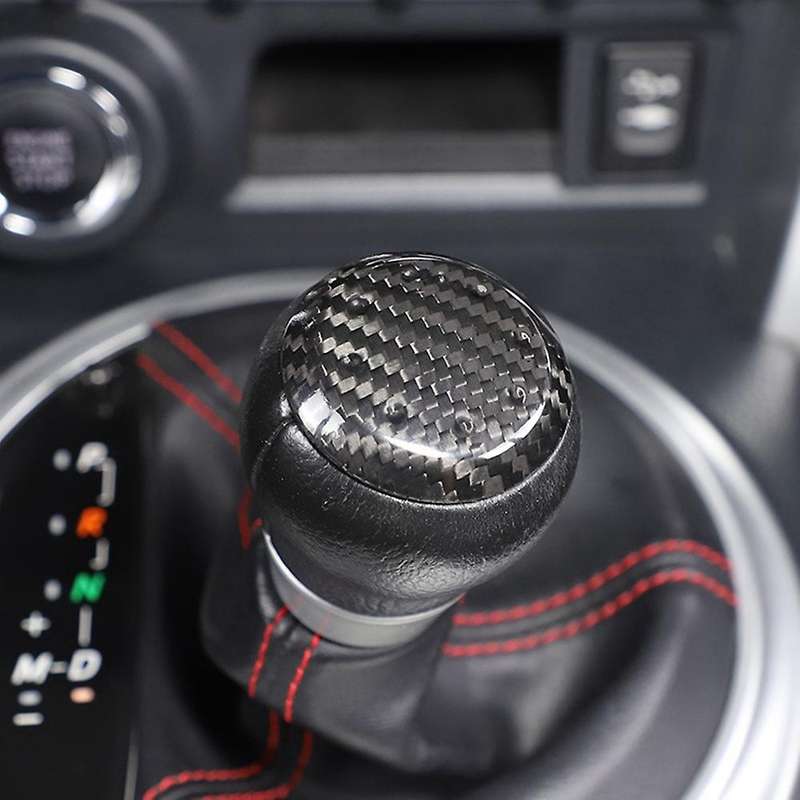 Gearshift Head Cover Real Carbon Fiber Decorative Cover for 2012-2020 86 BRZ