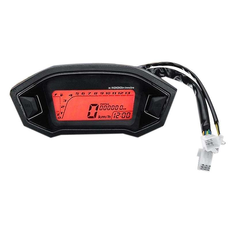General Motorcycle LCD Speedometer Odometer Backlit Motorcycle Is 2,4 Cylinder 1300R/Min Maximum Dis