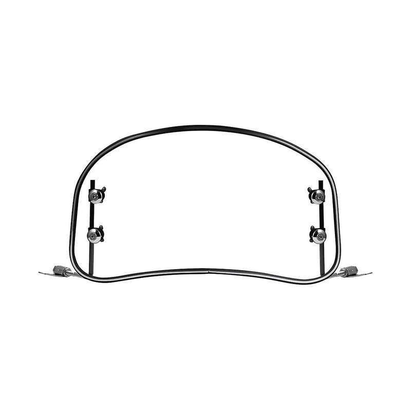 General Motorcycle Retro Modified Oval Transparent Windshield Suitable for New Continent S07 Electr
