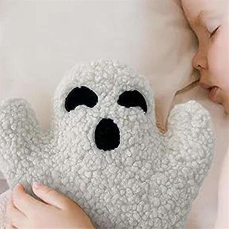 Ghost Throw Pillows,Halloween Decoration Spooky Pillow, Cute Ghost Plush Ghost Shaped Pillow, Ghost