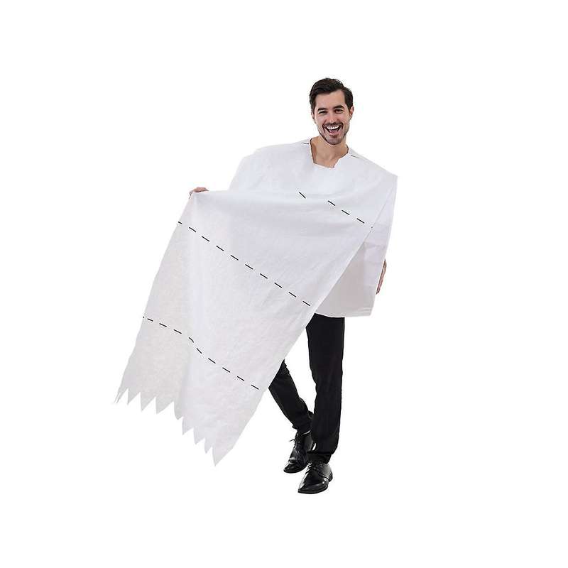 Giant Toilet Paper Roll Adult Costume Hilarious Costume for Men & Women Big Roll Of Toilet Tissue C