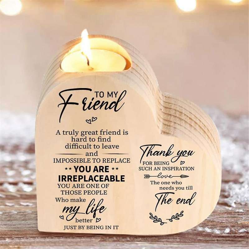 Gifts for Girlfriend, Candle Holder with Saying, Birthday, Wedding Anniversary, Birthday for Bestfri
