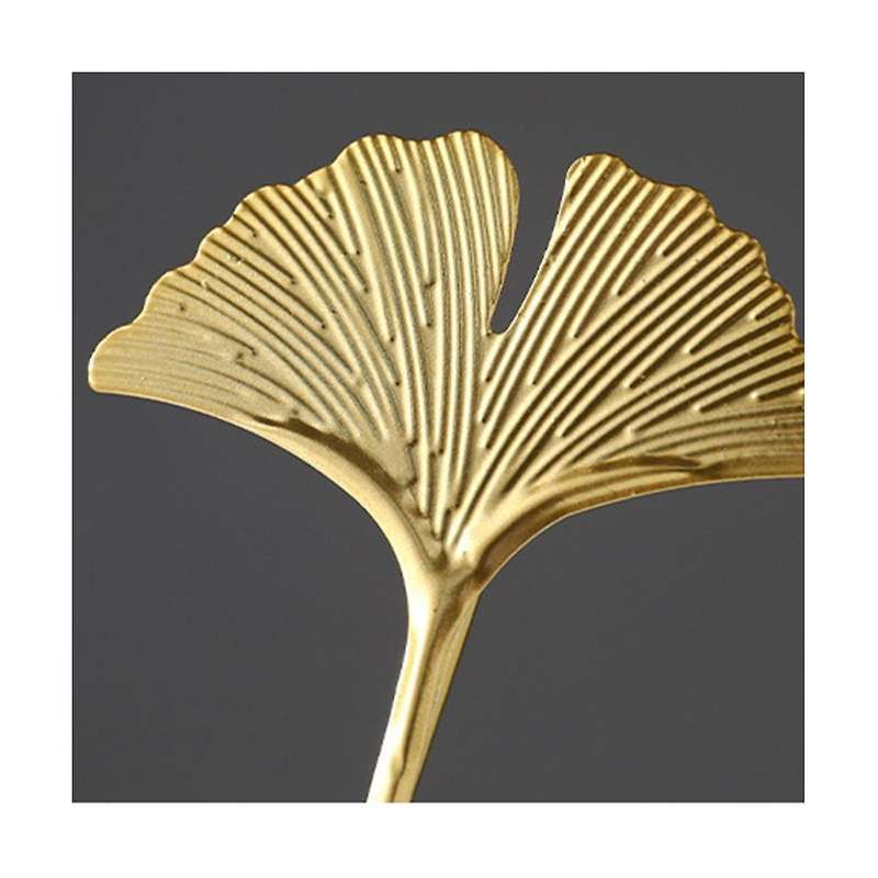 Ginkgo Biloba Crystal Ball Ornaments Living Room Office Wrought Iron Decoration European Decorative
