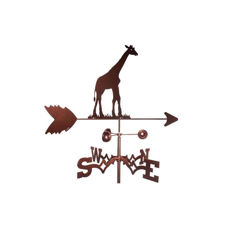Giraffe Weather Vane Stainless Steel Spray Paint Outdoor Rooftop Roof Ornaments