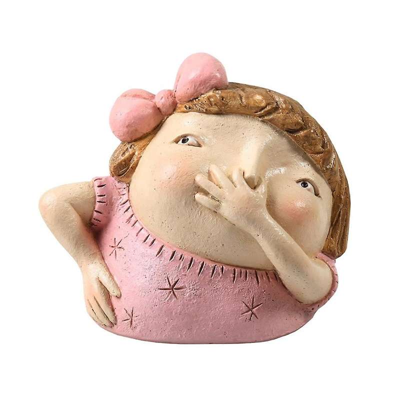 Girl Holding Nose Bathroom Statue, Funny Girl Bathroom Decor Bathroom Shelf Sitters