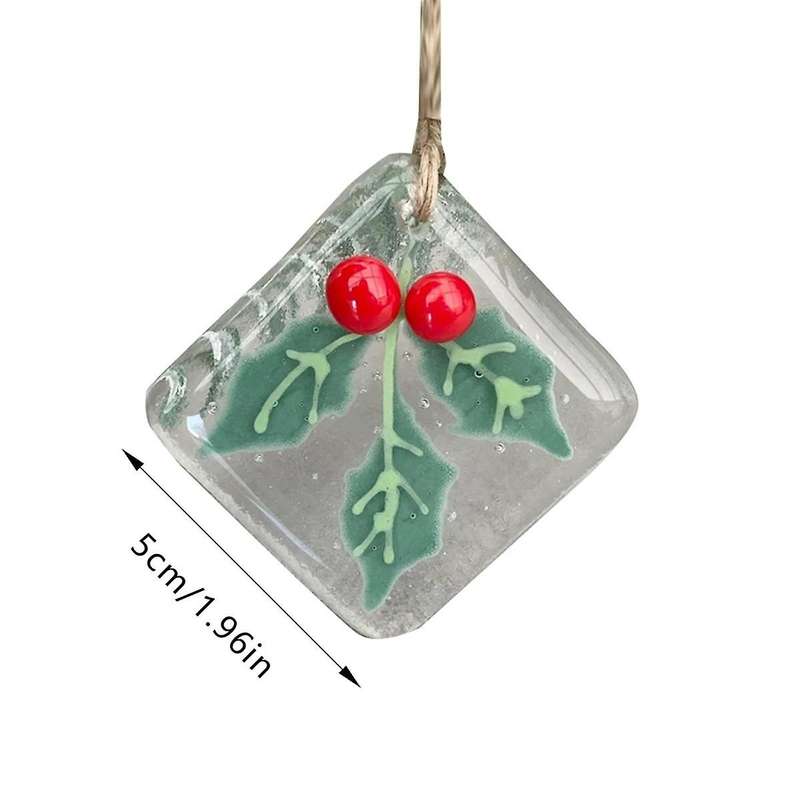 Glass Christmas Tree Decoration Pendant Metal Sol Transparent Bird Shape Pendant Christmas Home Deco