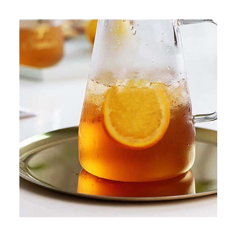 Glass Carafe, Water Carafe with Lid, Heat Resistant Borosilicate Carafe, Shared Hot and Cold Kettle