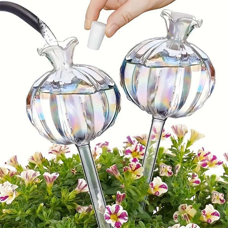 Glass Automatic Plant Watering Bulbs Shape Flower Plant Water Dripper Houseplant Device Drip Irrigat