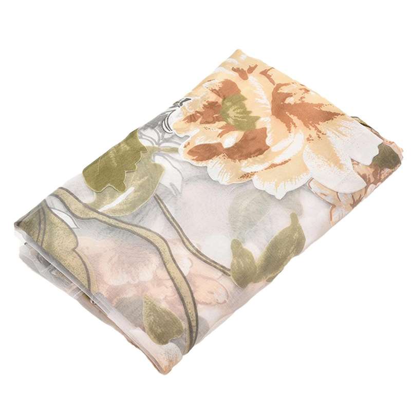 Glass Door Decorative Curtain Bedroom Voile Curtain Tulle with Lace Ham Pendants French Window Drap