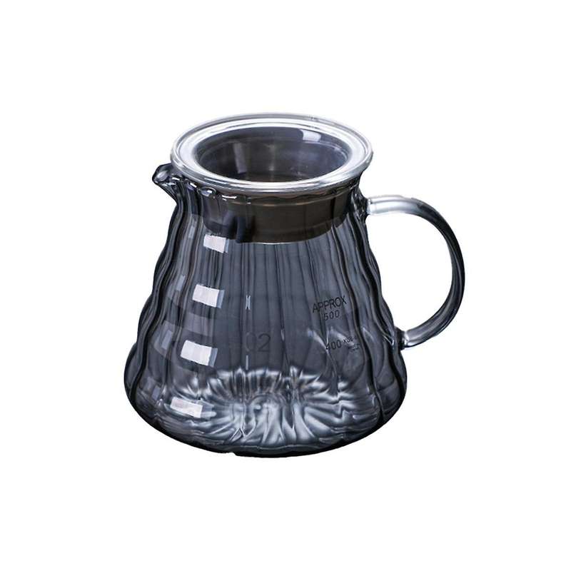 Glass Ice Pupil Hand-brewed Coffee Drip Filter Cup Household Coffee Pot Coffee Utensils Set Filter E