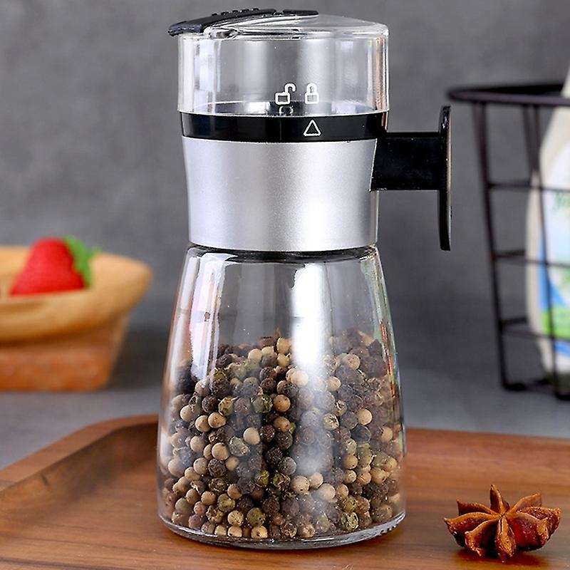 Glass Sealed Moisture-Proof Salt Sugar Bottle Spice Pepper Shaker 5G Push Type Spice Jar Kitchen Ga