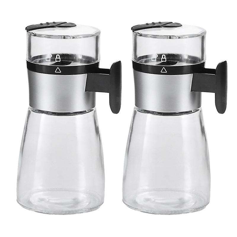 Glass Sealed Moisture-Proof Salt Sugar Bottle Spice Pepper Shaker 5G Push Type Spice Jar Kitchen Ga