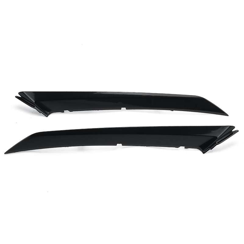 Gloss Black Car Headlight Trim Strip Front Head Light Lamp Eyelid Cover Mouldings for SE XSE 2018-20