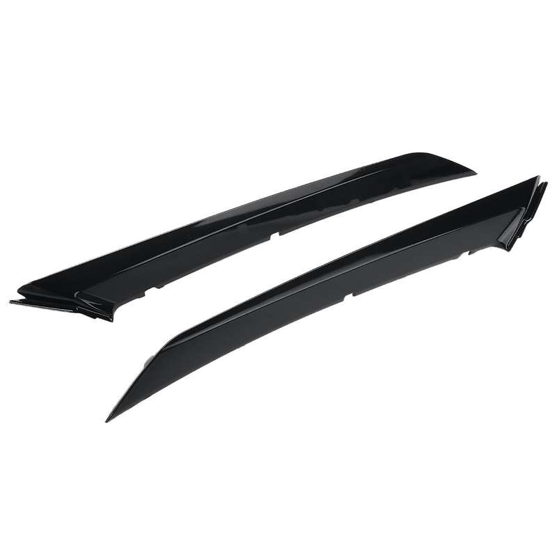 Gloss Black Car Headlight Trim Strip Front Head Light Lamp Eyelid Cover Mouldings for SE XSE 2018-20