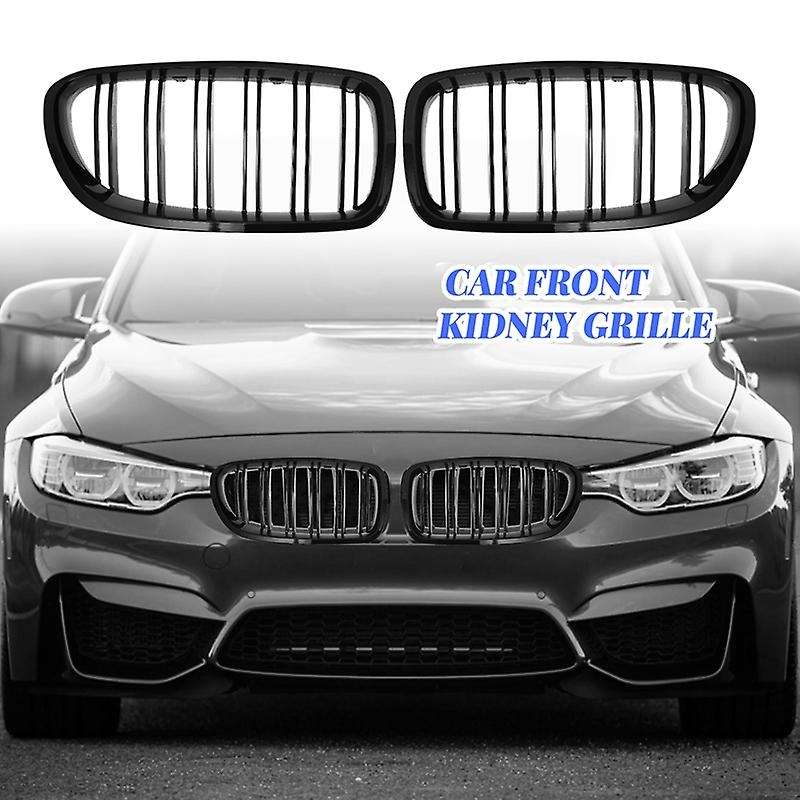 Gloss Black Car Front Kidney Grille Grill for- 5 Series F10 F11 F18 M5 2010-2017