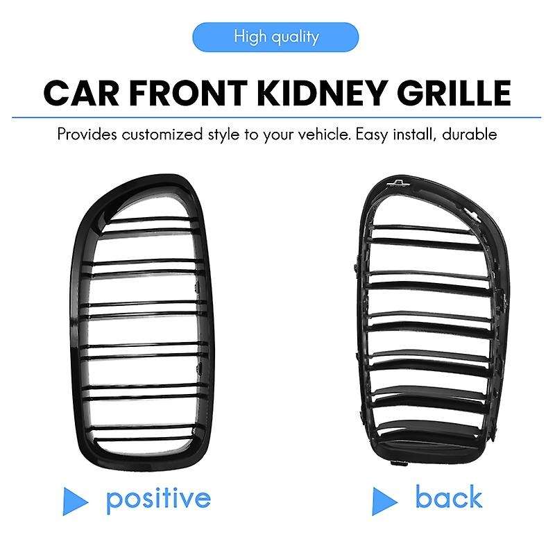 Gloss Black Car Front Kidney Grille Grill for- 5 Series F10 F11 F18 M5 2010-2017