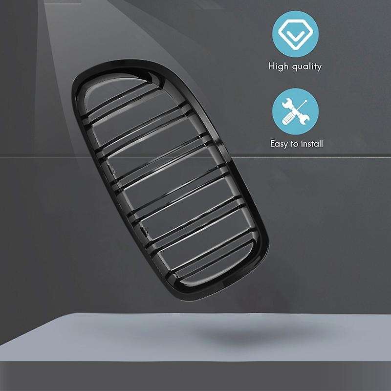 Gloss Black Car Front Kidney Grille Grill for- 5 Series F10 F11 F18 M5 2010-2017