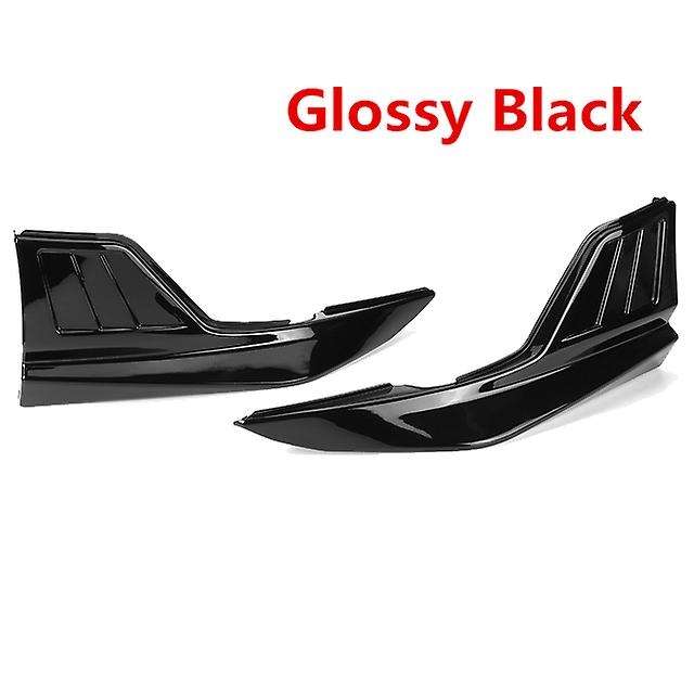 Gloss Black Car Rear Bumper Splitter Guard Protection Cover for LE XLE SE XSE 2020 2021