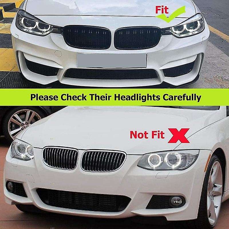 Gloss Black Car Front Kidney Grille Grill Compatible-BMW 3 Series F30 F31