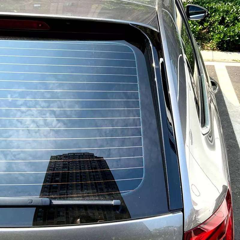 Gloss Black Car Rear Window Side Spoiler Wing Trim for Estate 2014-2019