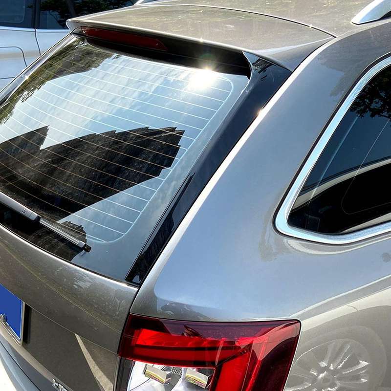 Gloss Black Car Rear Window Side Spoiler Wing Trim for Estate 2014-2019