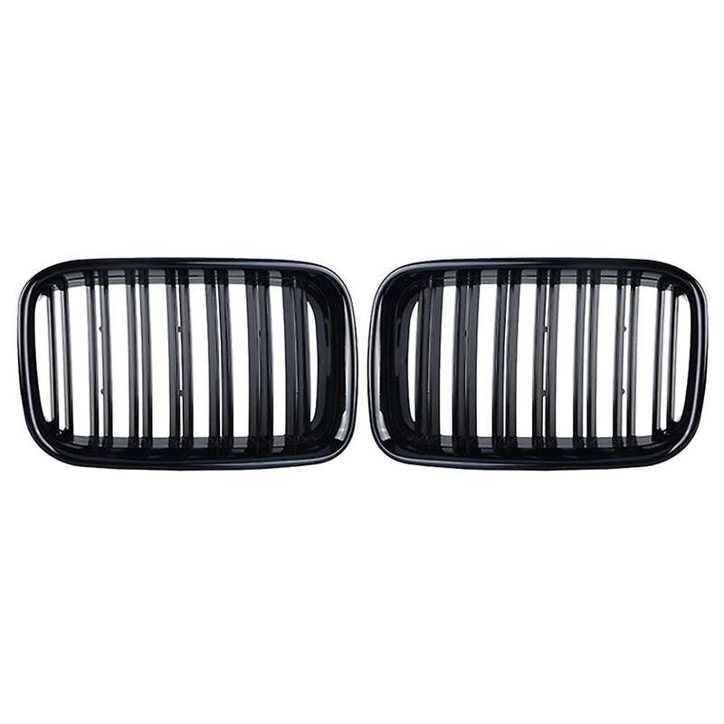 Gloss Black Front Bumper Kidney Double Line Grill for E36 325I 320I 318is 1992-1996 51138122237 5113
