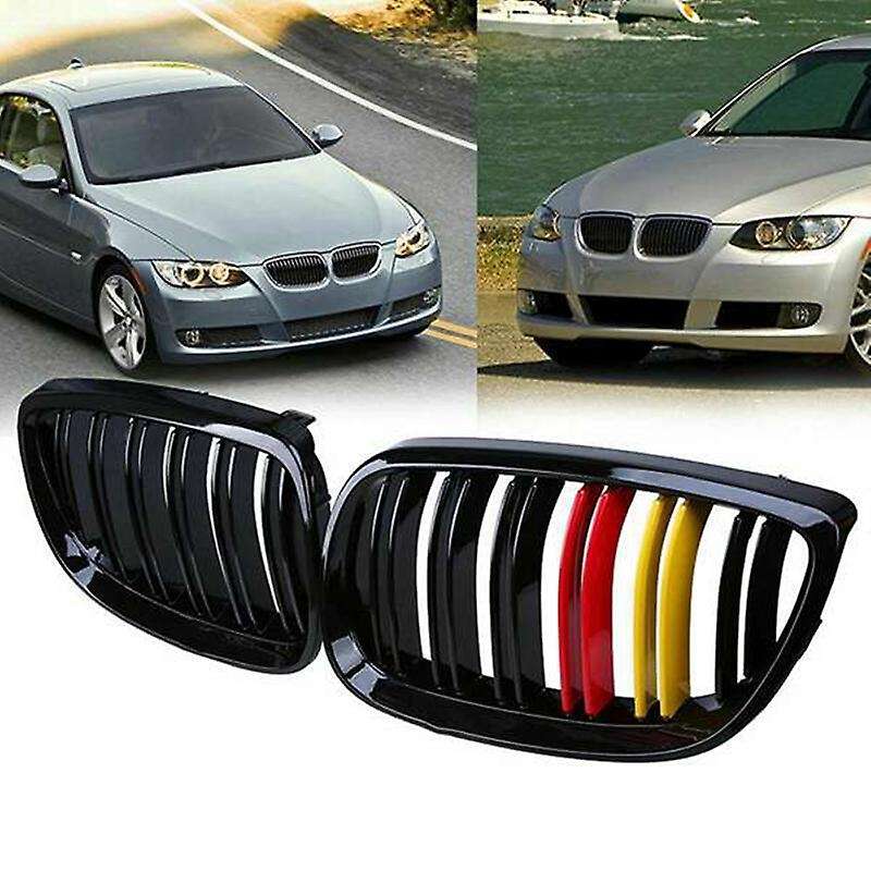 Gloss Black Front Hood Kidney Double Line Sport Grille Grill for E92 E93 Coupe 320I 328I 335I 2006-2