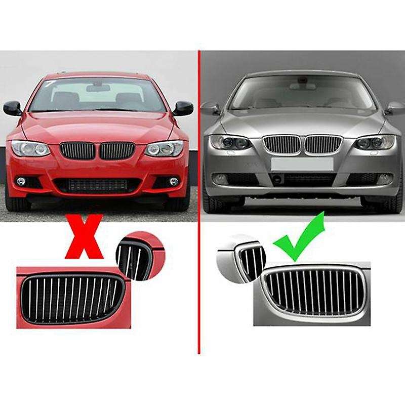Gloss Black Front Hood Kidney Double Line Sport Grille Grill for E92 E93 Coupe 320I 328I 335I 2006-2
