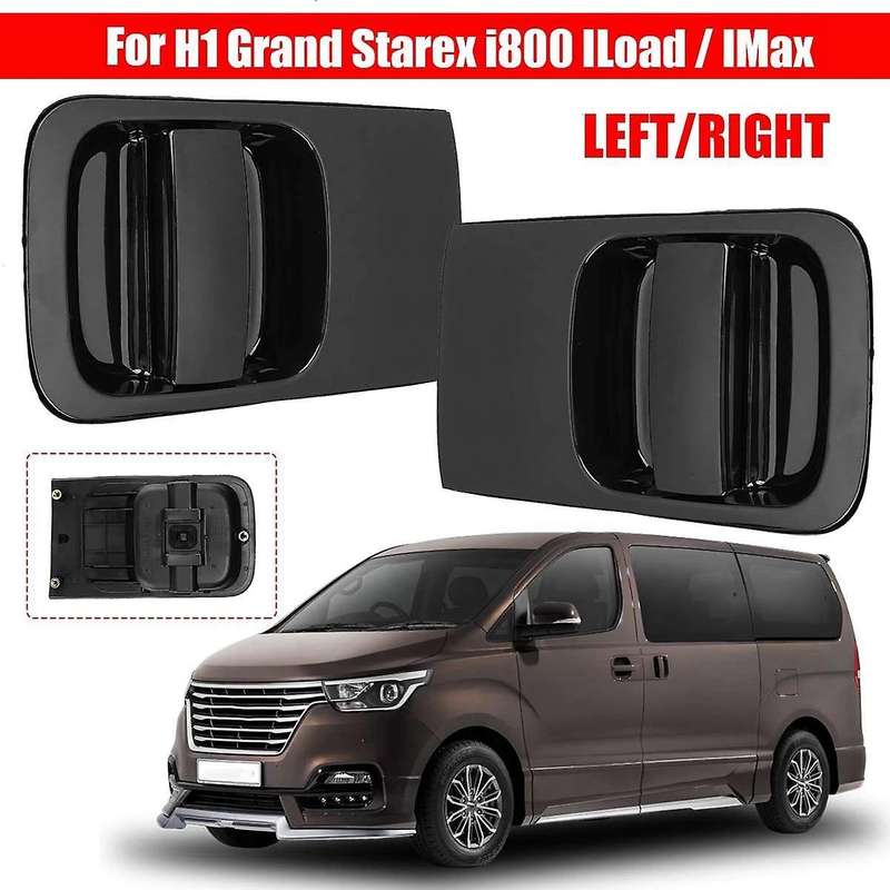 Gloss Black Door Outer Handle Cover for H1 Grand Starex I800 ILoad/ Sliding Door Outside Handle Catc