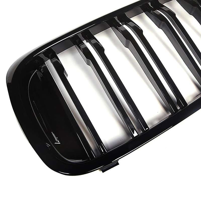 Gloss Black Front Kidney Sport Grilles Hood Grill for - 5 Series G30 G38 520 530 17-19( Parallel Bar