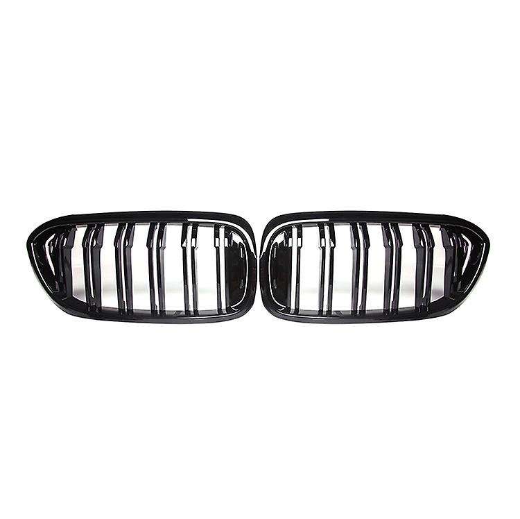 Gloss Black Front Kidney Sport Grilles Hood Grill for - 5 Series G30 G38 520 530 17-19( Parallel Bar