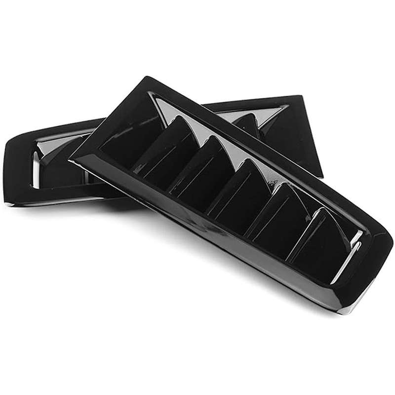 Gloss Black Hood Air Vent Grille for Focus Mk2 Bonnet Air Vent Hood Cover Air Vent Trim Panel