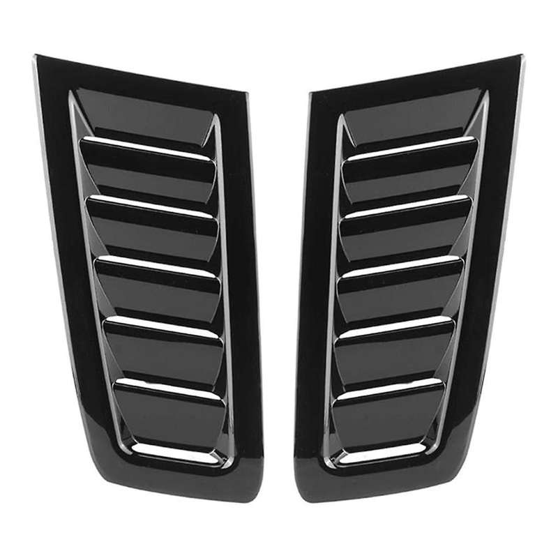 Gloss Black Hood Air Vent Grille for Focus Mk2 Bonnet Air Vent Hood Cover Air Vent Trim Panel