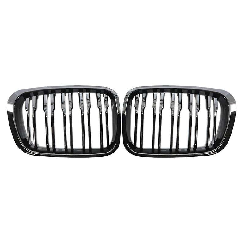 Gloss Black Front Kidney Double Line Grille Sport Grill for E46 3-Series 4 Door 1998-2001 5113820848