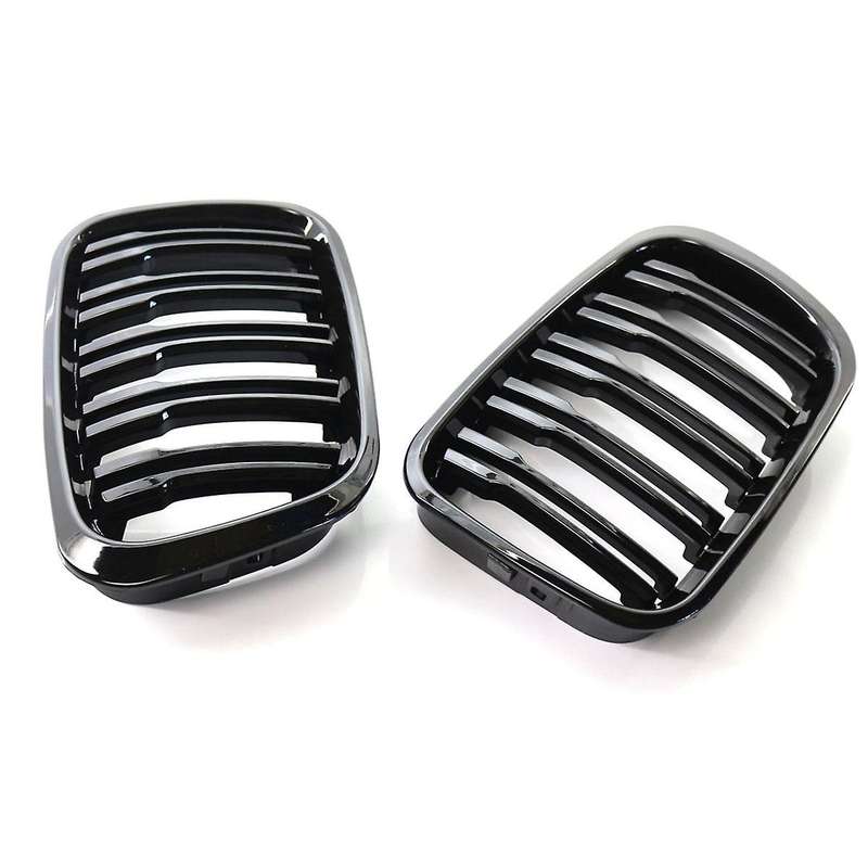 Gloss Black Front Kidney Double Line Grille Sport Grill for E46 3-Series 4 Door 1998-2001 5113820848