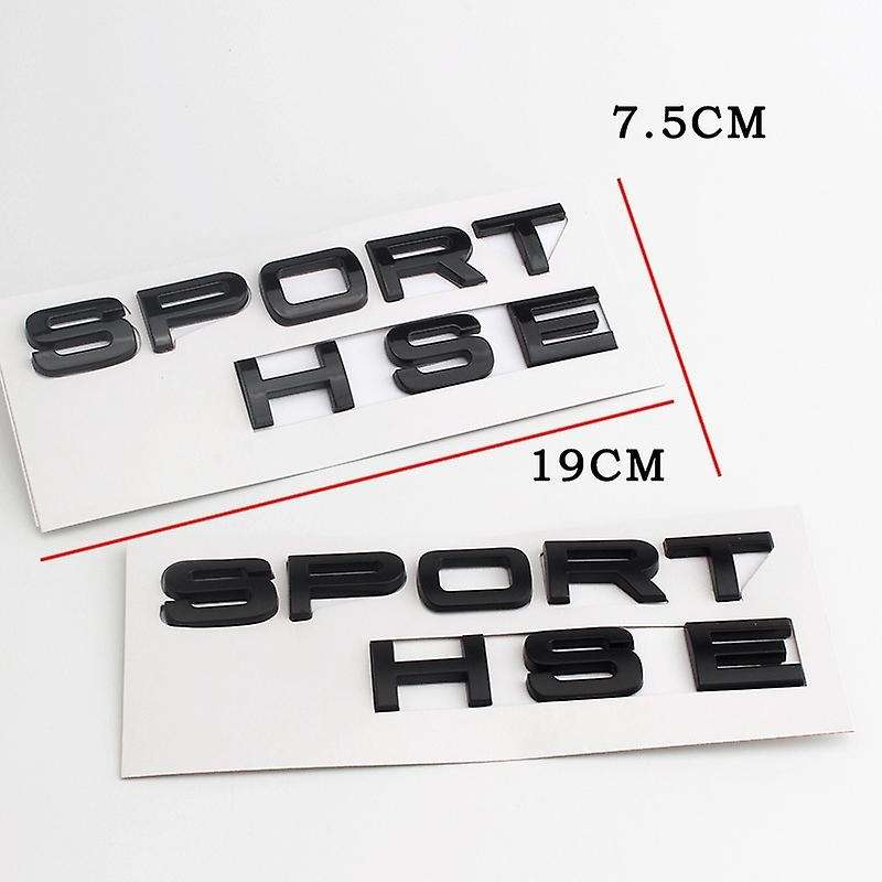 Gloss Black Letters Sport Hse Trunk Nameplate LOGO for