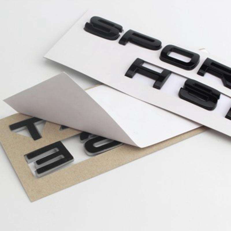 Gloss Black Letters Sport Hse Trunk Nameplate LOGO for
