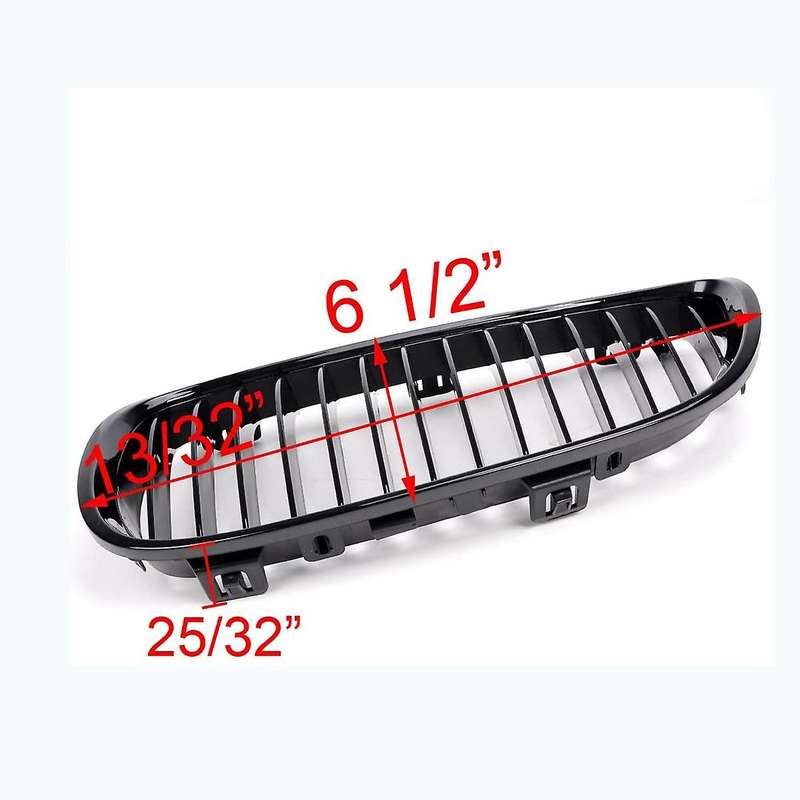 Gloss Black Hood Grille Kidney Grill for E92 E93 328I 328Xi 335I 3-Series M3 2007-2010