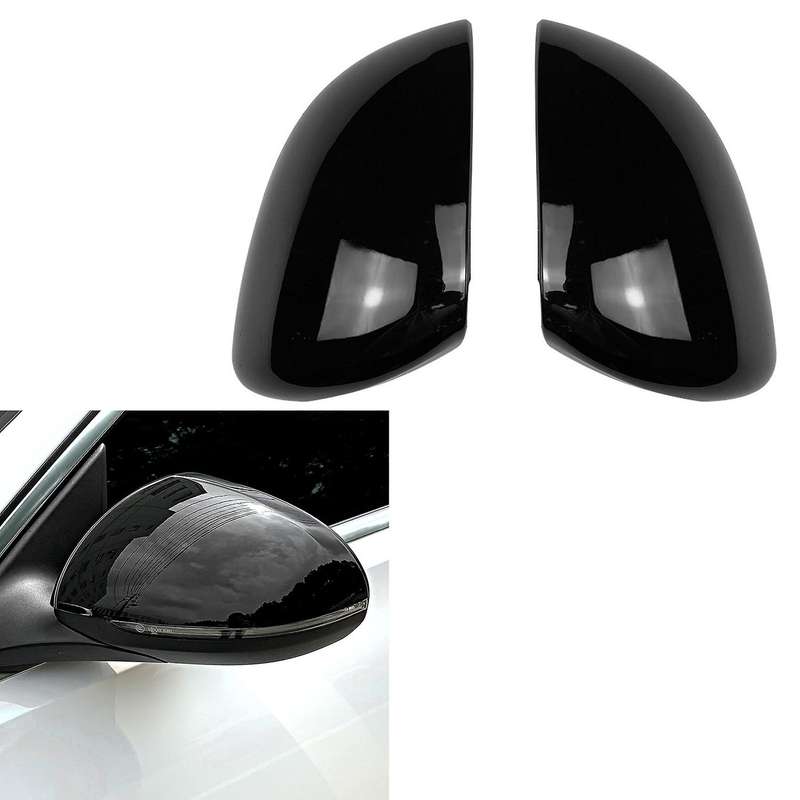 Gloss Black Side Door Rearview Mirror Cover Cap for C Class W206 2021 2022 Rear View Mirror Cover Tr