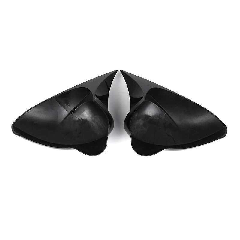 Gloss Black Wing Mirror Cover Caps for Seat 6J MK4 2008-2017 Rear View Mirror Cover