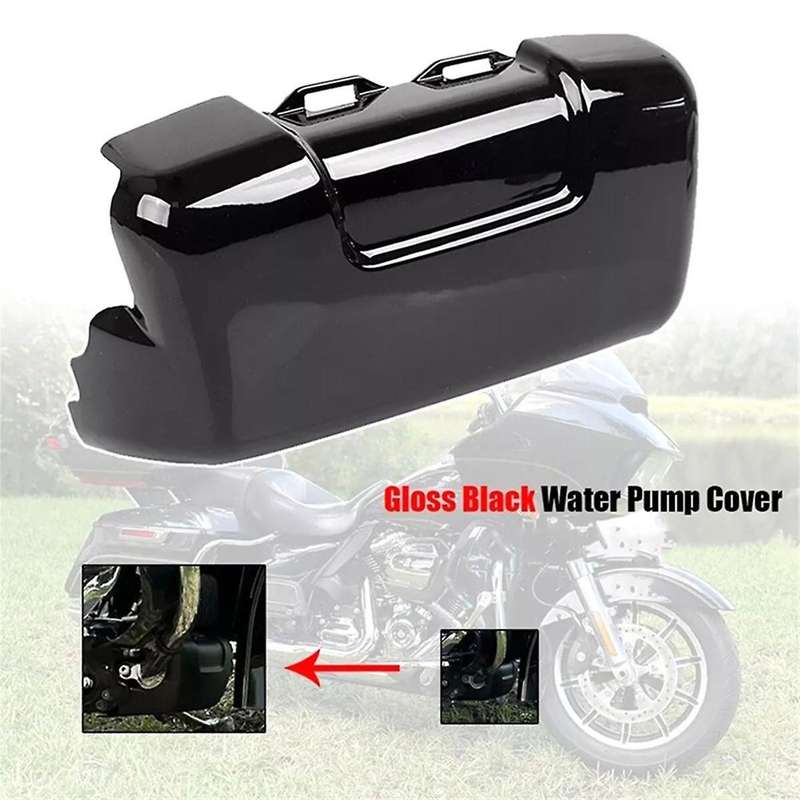 Gloss Black Water Pump Cover Fit for TRI GLIDE ULTRA FLHTCUTG 2017-2023