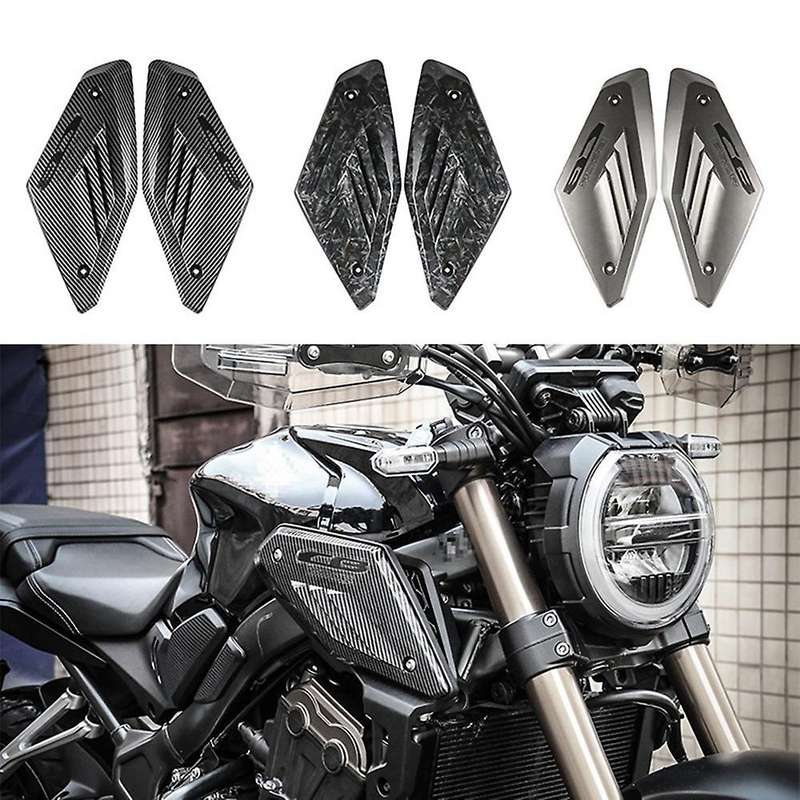 Gloss Silver Motorcycle Frame Side Panel Guard Cover Shell Intake Pipe Protector for CB650R 2019 202