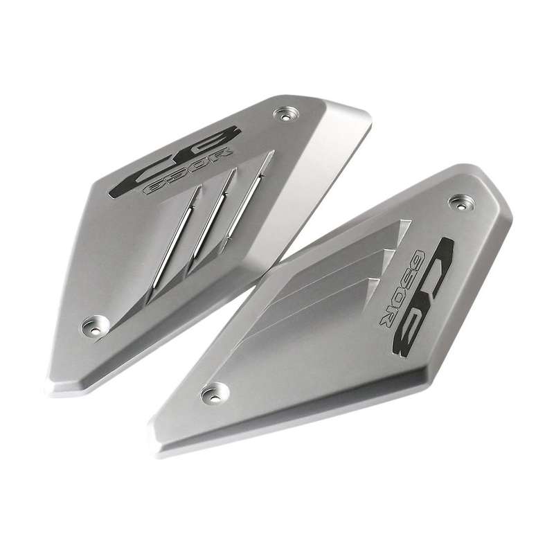 Gloss Silver Motorcycle Frame Side Panel Guard Cover Shell Intake Pipe Protector for CB650R 2019 202