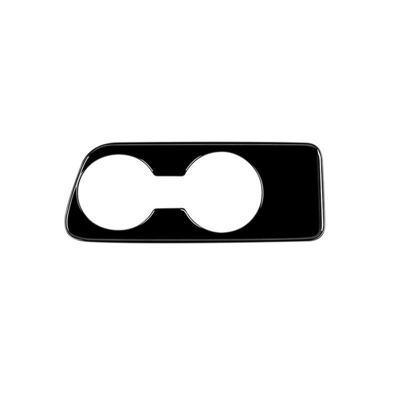 Glossy Black Car Center Console Water Cup Holder Decoration Cover Trim Stickers for Yaris 2021 2022