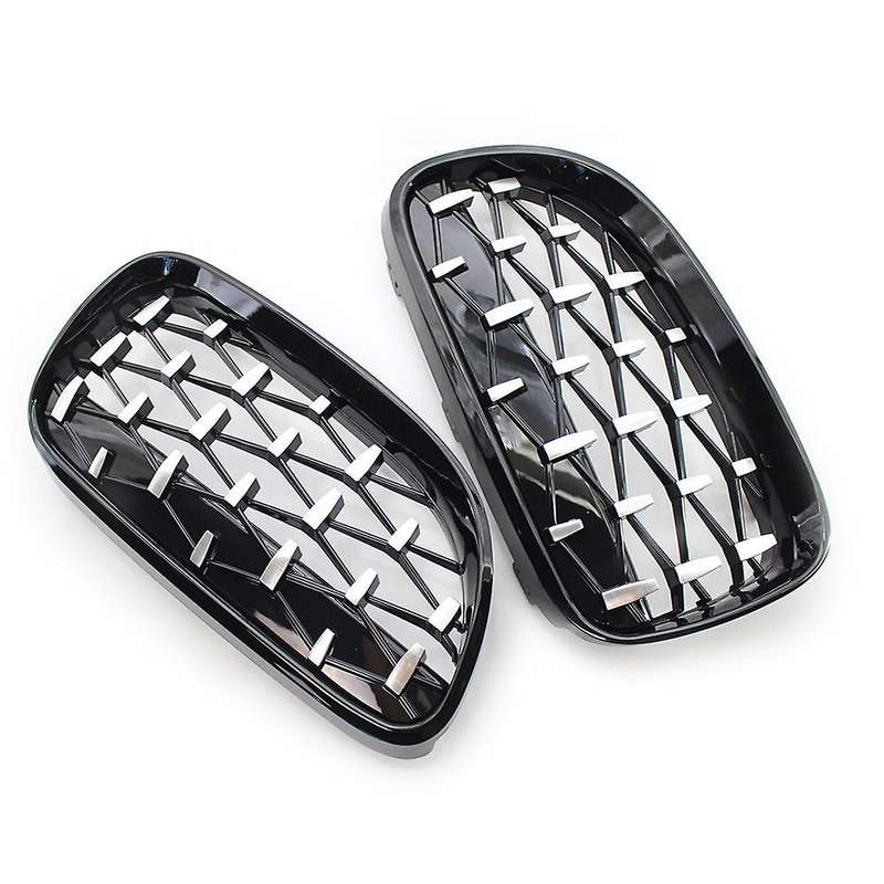 Gloss Black&Chrome Diamond Meteor Style Grille for 3 Series E92 E93 2010-2015 51137254969 5113725497